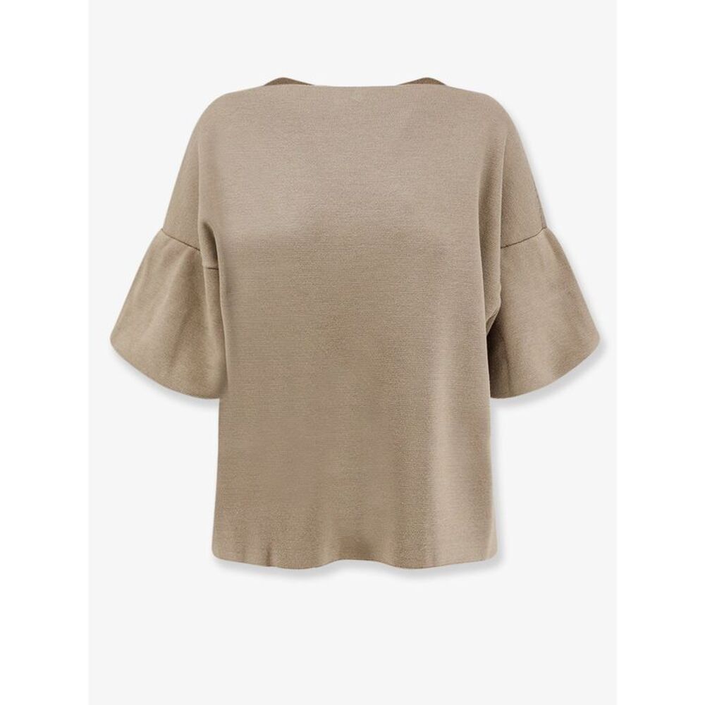 Nude Women Wool Blend Boat Neck Sweater